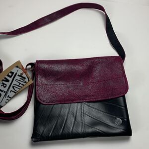 New Aria Handmade upcycled tire tube bag Purse Leather